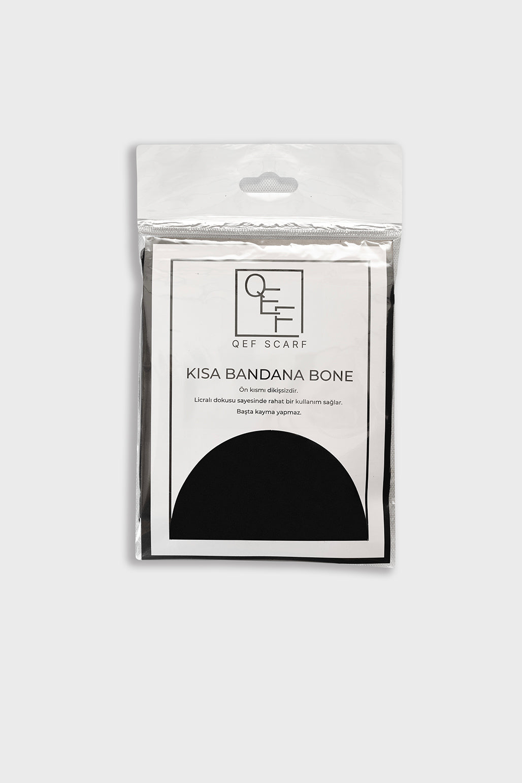 Bandana Kısa Bone Siyah