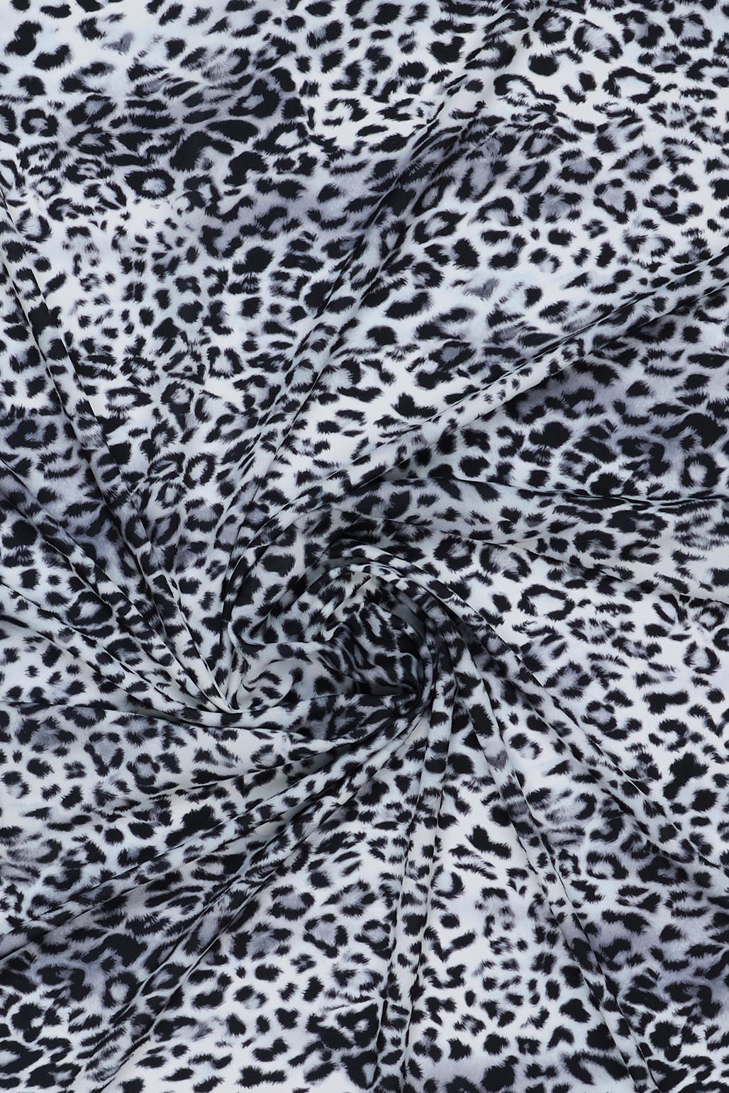 Daily Print Desenli Şal Black Leopard